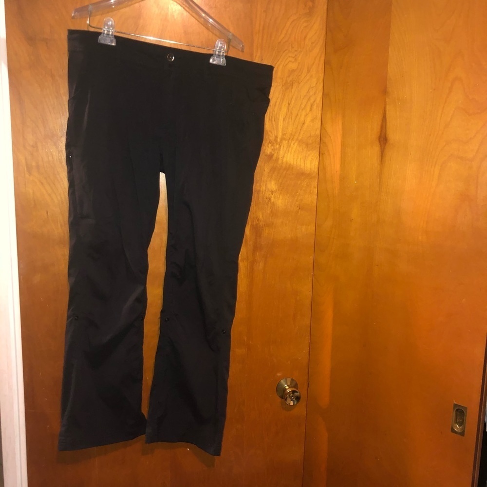 women prana black halle hiking pants size 14